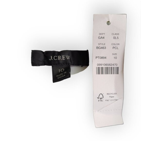 J.Crew Silk Ruffle Dress Wisp Floral fairycore dainty wedding guest NWT size 10 - Picture 11 of 12